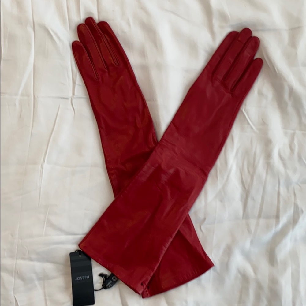 Lamb skin elbow length gloves - NWT